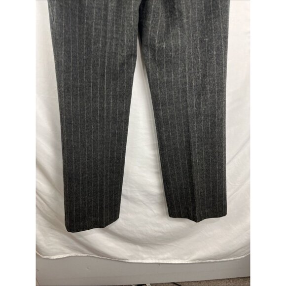 Charles Nolan New York Wool-Cashmere Blend Pinstripe Dress Pants Women's Size 6 - Picture 8 of 13